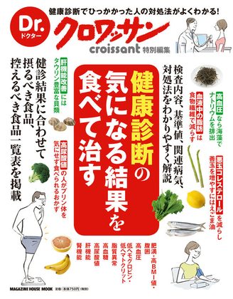 『Dr.クロワッサン 健康診断の気になる結果を食べて治す』の表紙